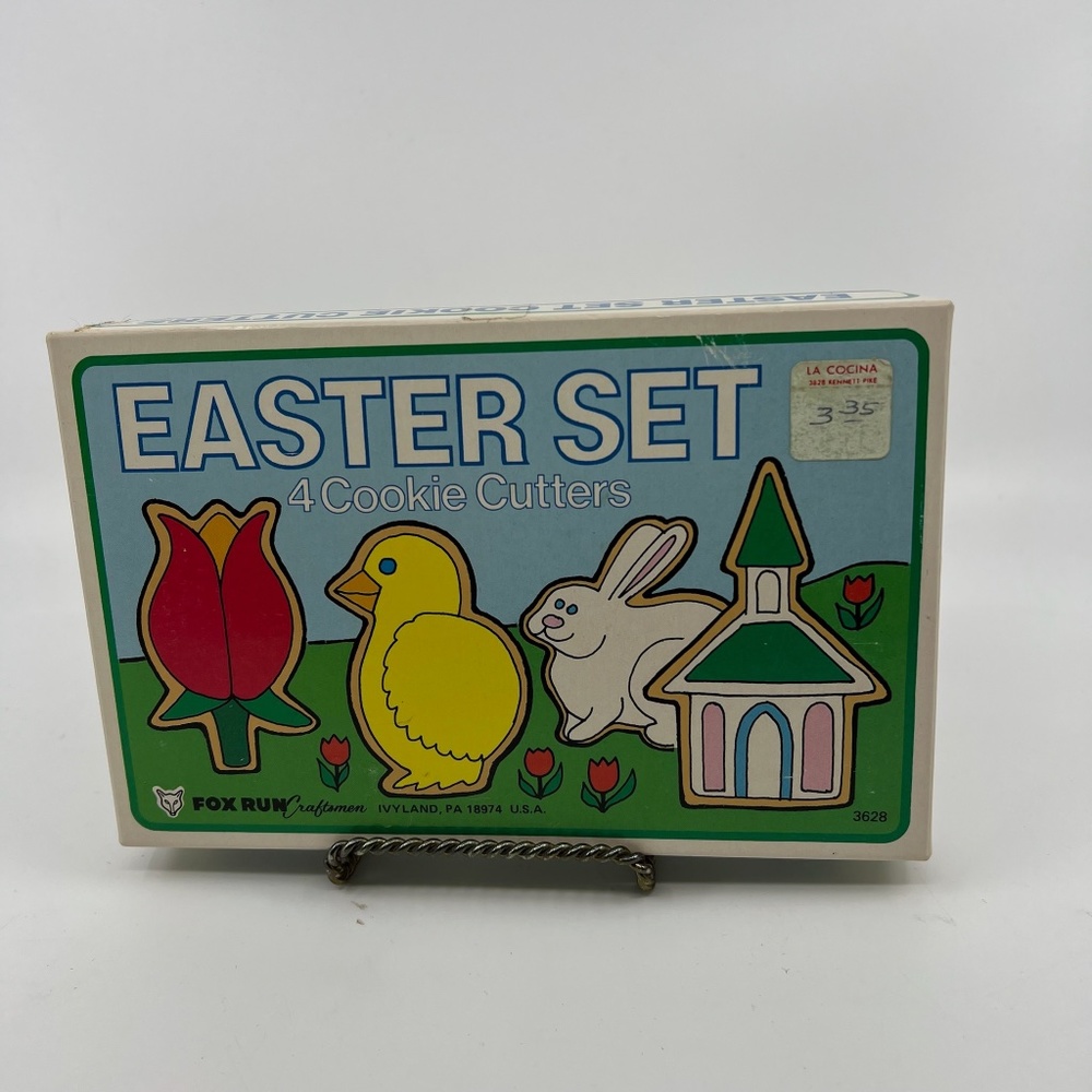 Vintage, NIB, Unused, Fox Run Craftsmen Easter Cookie Cutter Set #3628